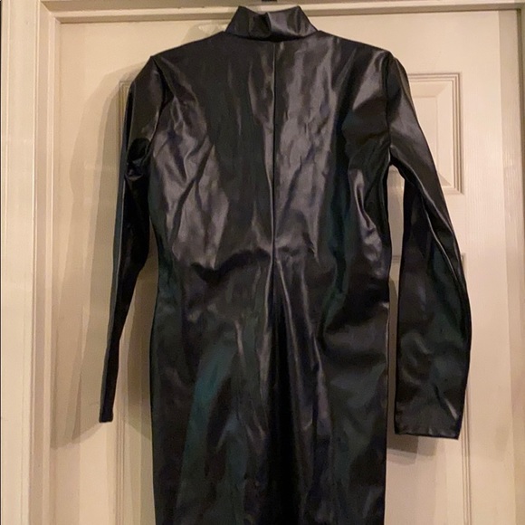 Black Leather Bodysuit - Picture 3 of 5